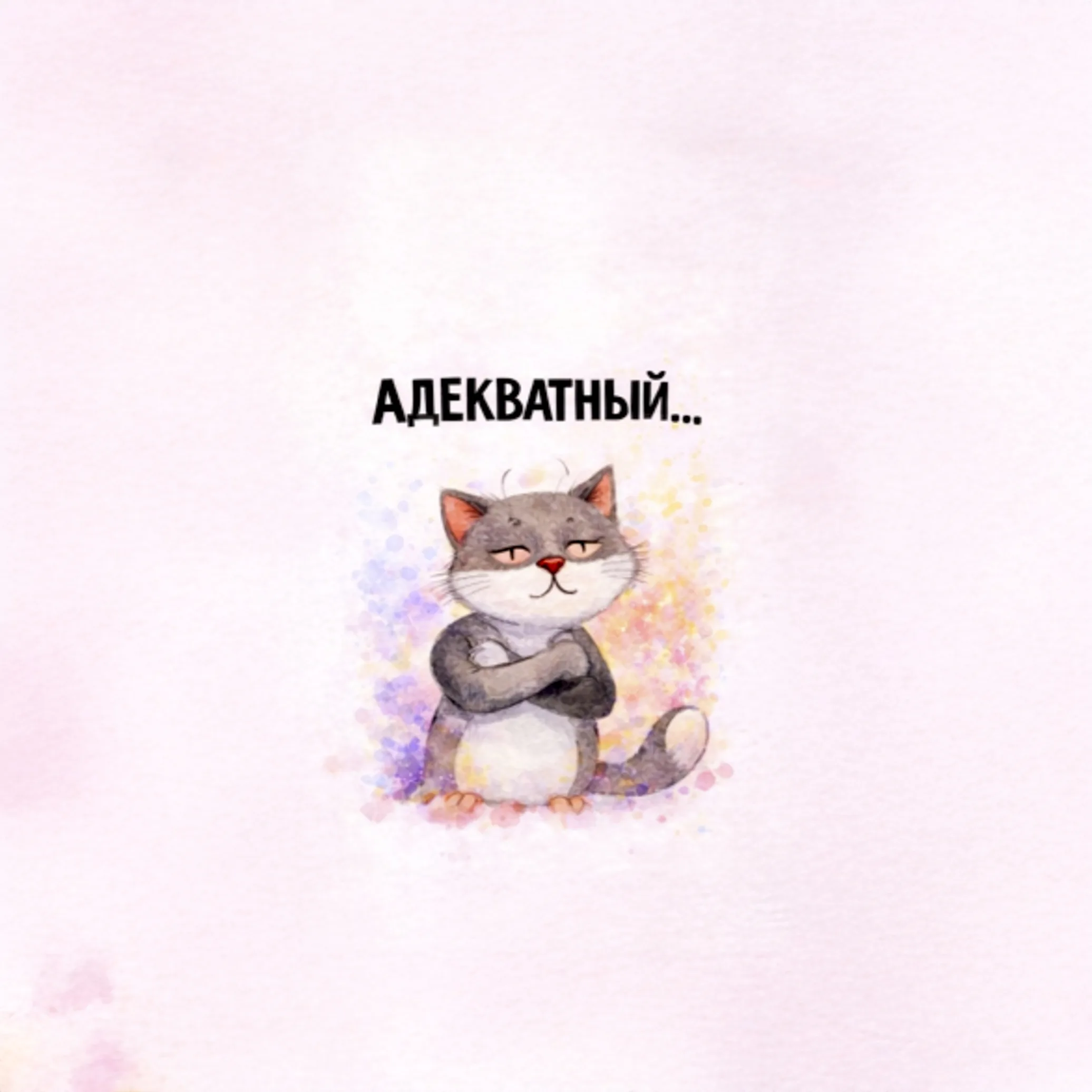 Брелок «Адекватный Кот»